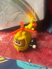 Genuine Vintage Tomy Flip Floppers Yellow Helicopter Wind Up Toy WORKING!