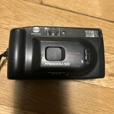 Minolta Freedom 50N Point & Shoot 35mm Film Camera TESTED WORKS!