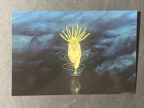Princess Mononoke Ghibli Postcard Forest Spirit Deer God Water Twilight Scene