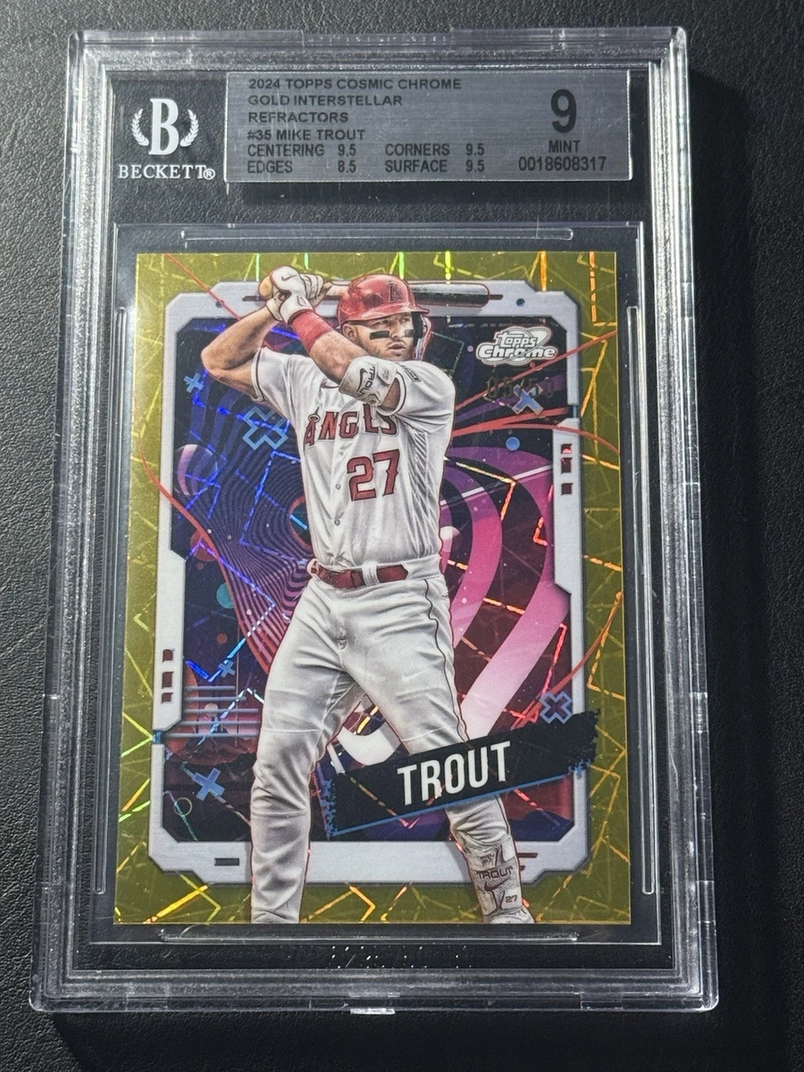 Mike Trout 9 Graded Baseball Sports Trading Cards & Accessories