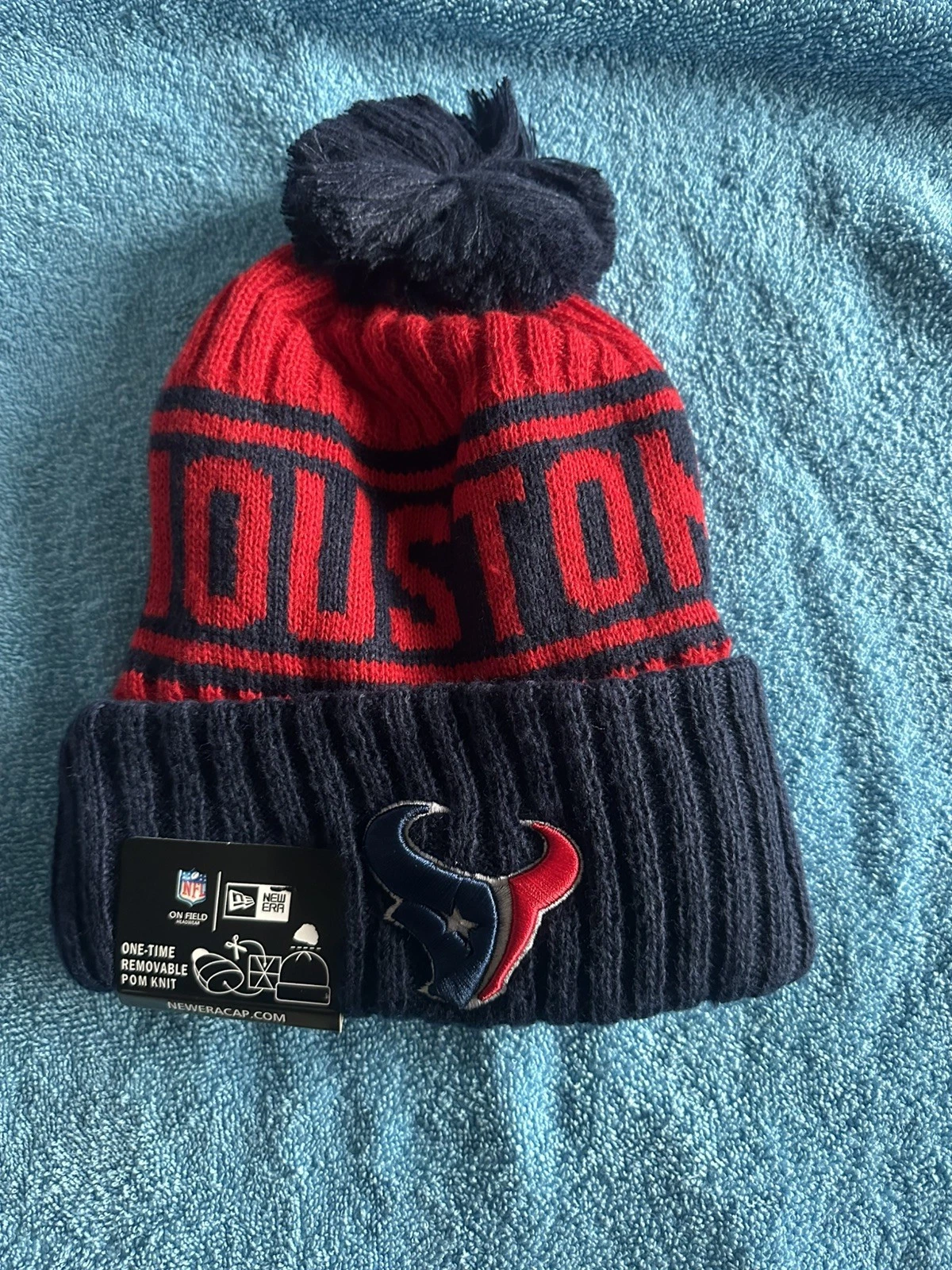 Houston Texans NFL Bobble Hat Beanie Team Logo Multi Colored