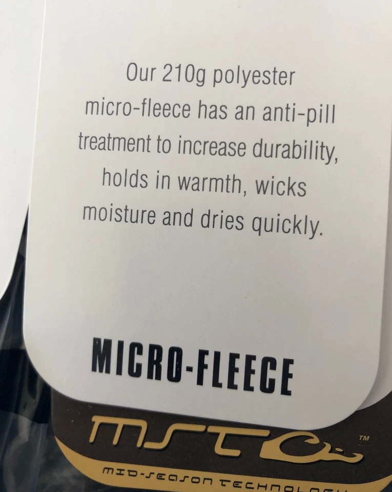 Drake Waterfowl MST Breathelight Fleece 1/4 Zip Pullover Max 5 Size Small - Image 3 of 4