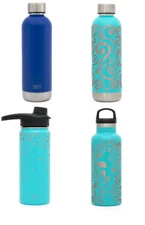 Simple Modern - Insulated Stainless Steel - Water Bottle -Engraved Patterns 