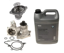 Engine Water Pump + Thermostat + Coolant Kit for BMW & Range Rover  V8 4.4L 4.6L