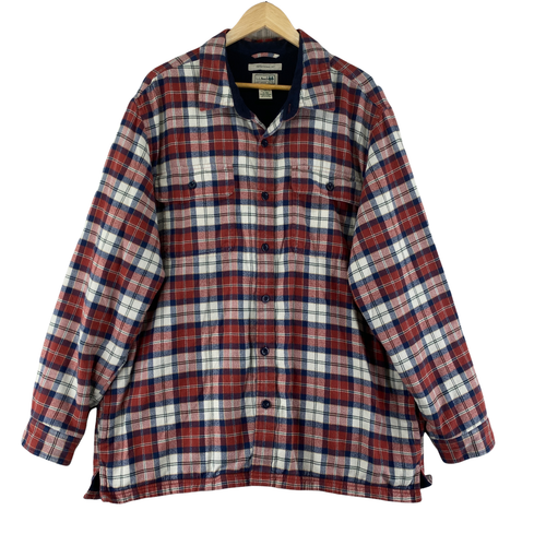 LL Bean Shacket Flannel Jacket Shirt 