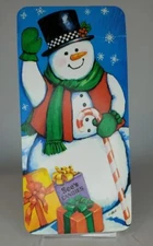 Vintage EMPTY See's Candies Holiday Snowman Cardboard Candy Box