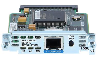 Cisco - WIC-1DSU-T1-V2 - 1-Port T1 DSU/CS WAN Interface Card Version 2 WIC-1DSU-