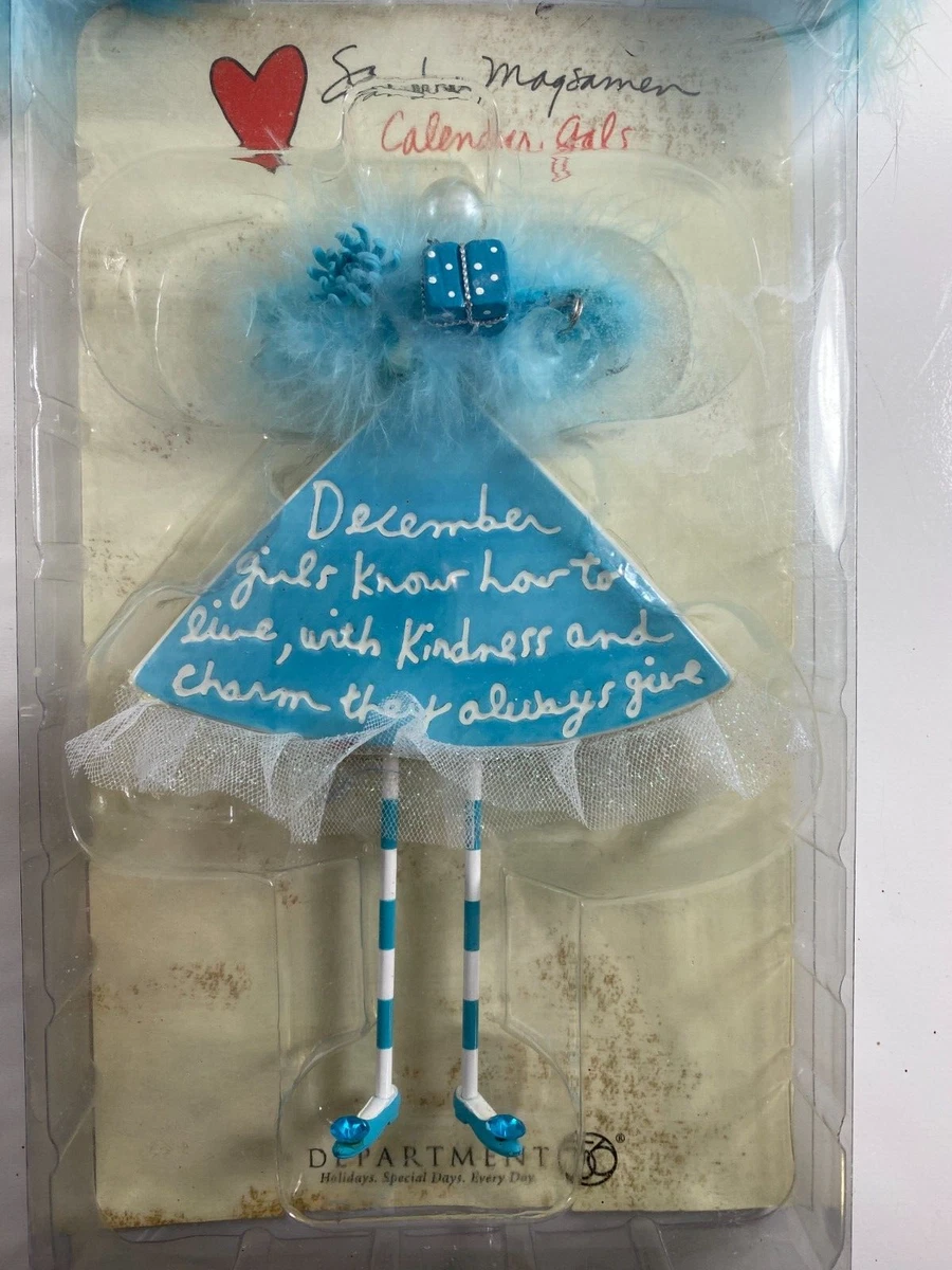 Department 56 Calendar Gals Blue December 2005 Sandra Magsamen New In  Package | eBay