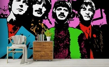 3D Doodle Graffiti Pop Art Wallpaper Wall Mural Removable Self-adhesive Sticker