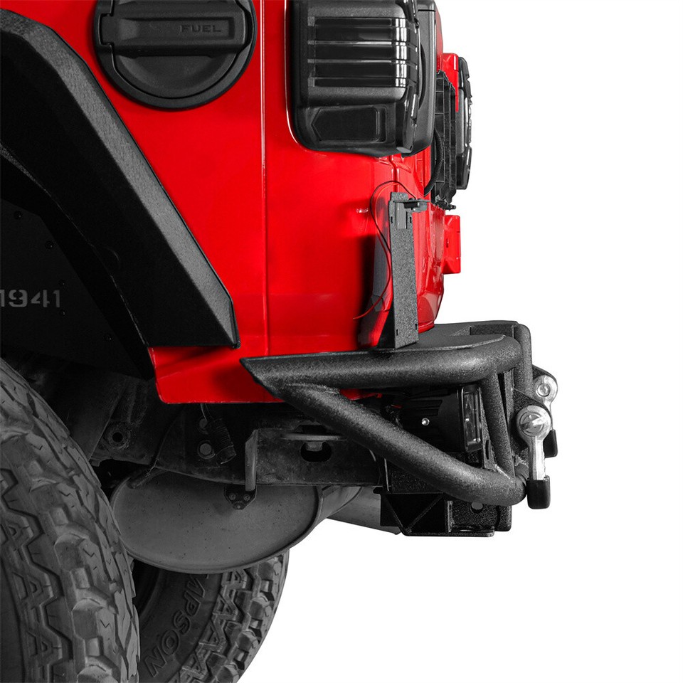 Fit 1824 Jeep Wrangler JL Front Winch Plate Bumper + Rear Bumper Steel