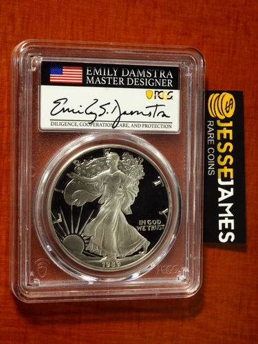 Photo of a 1989-S American Silver Eagle Proof from an eBay listing that sold on Jan 20, 2026