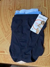 Women  s Jockey Microfiber Comfies Blues French-Cut-Set of 3-NWT-Size 7