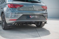 Cup Diffusor Ansatz Schwarz FüR Seat Leon MK3 Fr Fl Heck StoßStange HeckschüRze