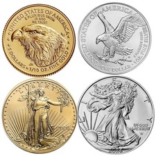 2026 1/10 oz. American Gold Eagle BU & 1 oz American Silver Eagle BU 5397.90 per troy oz