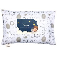 Toddler Pillow with Pillowcase - 13x18 My Little Dreamy Kids Travel Bed Pillo...