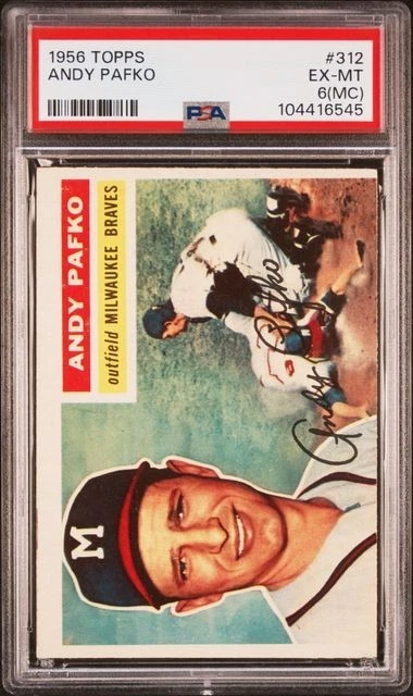 ゲームセンター・ゲームカード ANDY PAFKO 1956 TOPPS #312 PSA 8(OC) Las mejores ofertas en Béisbol Topps Andy Pafko temporada 1956