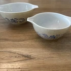 PYREX 441 & 442 HOMESTEAD RARE MINT MIXING BOWLS
