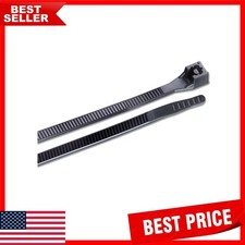 100 Pack 4 Inch Nylon Zip Ties - UV Resistant Black for Secure Cable Management