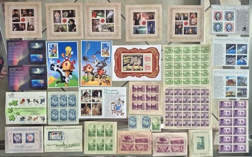 US Stamps Souvenir Sheets Collection,Lot Of 25+ Different  NMNHOG Quality Bunch