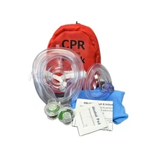MCR Medical Adult & Infant CPR Mask Combo Kit with 2 Valves