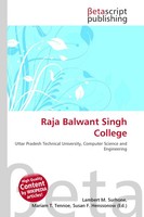 Lambert M. Surhone (U. A.) | Raja Balwant Singh College | Taschenbuch | Englisch