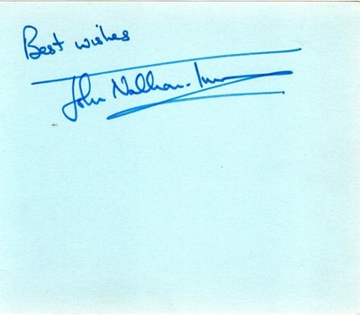 John Nathan Turner Production Unit Manager in Doctor Who Signed Album Page B