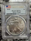 2020 $1 American Silver Eagle PCGS MS70 First Strike