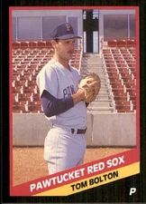 Tom Bolton 1988 CMC Pawtucket Red Sox #9 RC FREE SHIPPING AutographDen