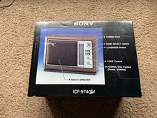 Vintage Sony FM/AM Radio ICF-9740W NEW!