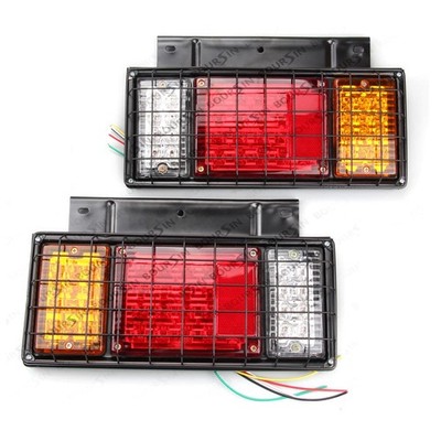 12V LED Trailer Tail Lights With Iron Net Protection For ISUZU ELF N F Series...