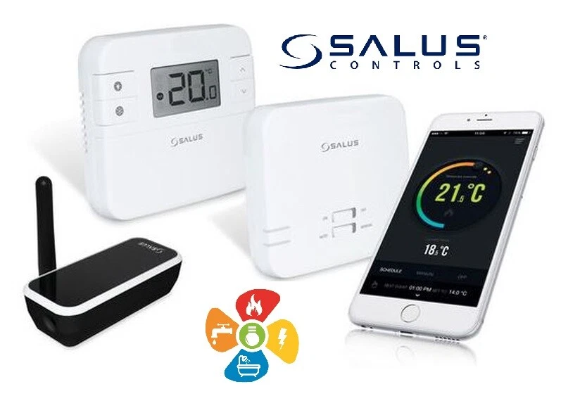 Salus RT310i Wireless Internet Smartphone App Controlled Room Stat  Thermostat 5060103693733 | eBay