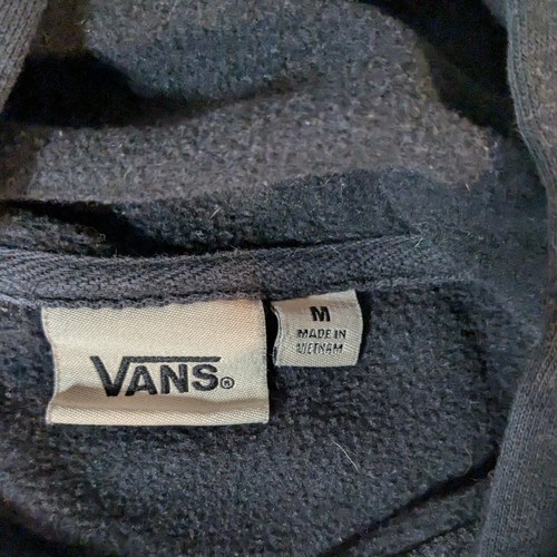 Vans Off The Wall Hoodie Black Checkerboard Flames Youth Kids Medium, Skateboard - Picture 8 of 14