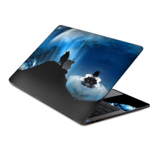 Skin Decal Wrap for MacBook Pro 13" Retina Touch, howling wolf moon