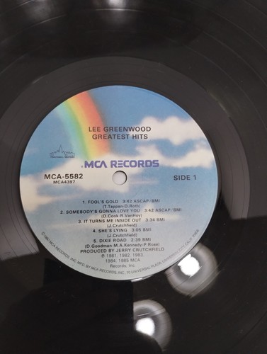 Lee Greenwood Greatest Hits Record Album Vinyl LP - Picture 4 of 5