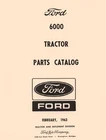 Ford 6000 Series Commander Tractor Parts Catalog Manual