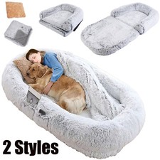 2-Styles 6XL Human Dog Pet Bed For Humans Size Fits You And Pet  Pillow Blanket