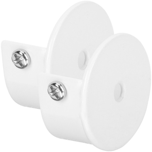 2 Pcs Curtain Rod Accessories Closet Support Bracket Rods Brackets