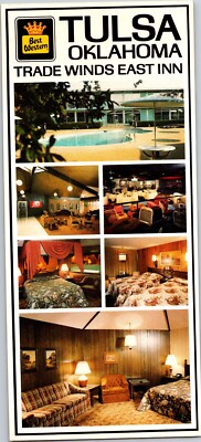 Trade Winds East Inn Tulsa, Oklahoma 6 Views Best Western Oversized Postcard