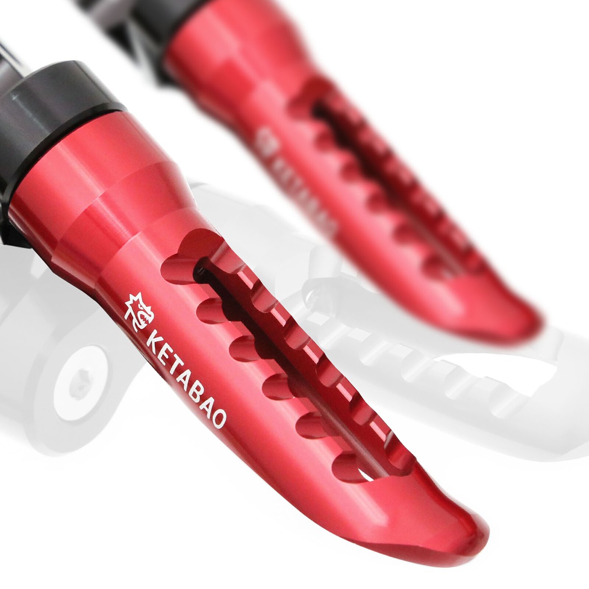 Red BOB Rider Foot Pegs 1 inch Adjustable For Yamaha XSR 900 Red BOB Rider Foot Pegs 1 inch Adjustable For Yamaha XSR 900