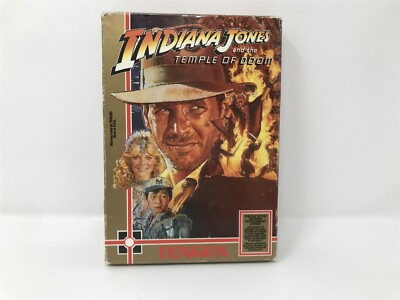 Indiana Jones and The Temple of Doom - Nintendo NES - Complete In Box CIB 