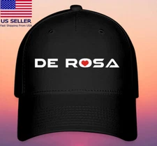 De Rosa Bicycle Black Hat Baseball Cap Size S/M & L/XL