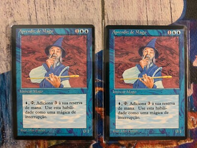 MTG 1x Portuguese FBB 4th Edition Apprentice Wizard (2 Available)