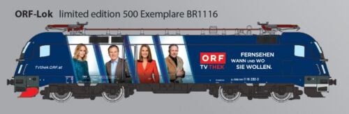 Rail Ad ÖBB Taurus 1116 232, ORF TV Thek, DSS, DC limitiert selten, NEUWARE - Bild 3 von 3