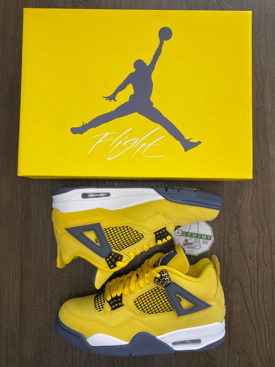 Jordan 4 Retro Lightning (2021) Size 10, CT8527-700 Jordan 4 Retro Lightning (2021) Size 10, CT8527-700