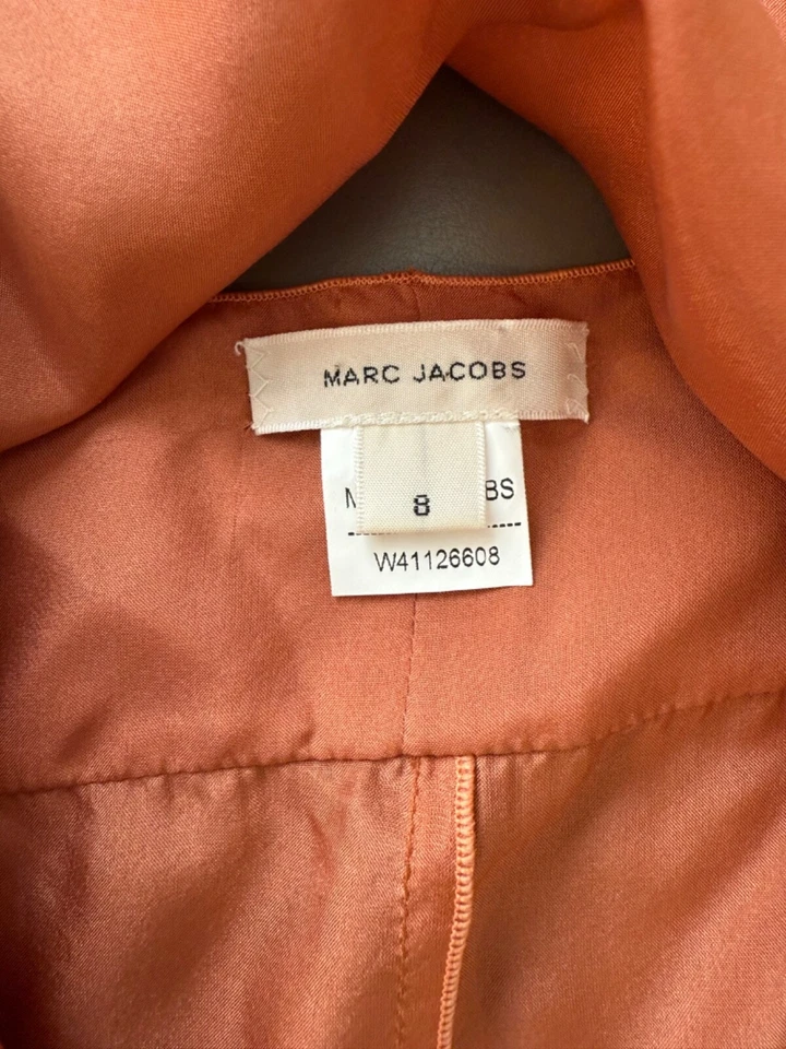 Camisola naranja con capas de seda para mujer talla 8 correas de espagueti Marc Jacobs Foto 2 de 4
