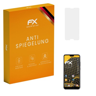 atFoliX 3x Panzerfolie für Huawei Honor 10 Schutzfolie matt&stoßfest Folie