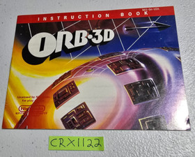 ORB-3D (Nintendo NES, 1990) w/ Manual + UGC Authentic Tested