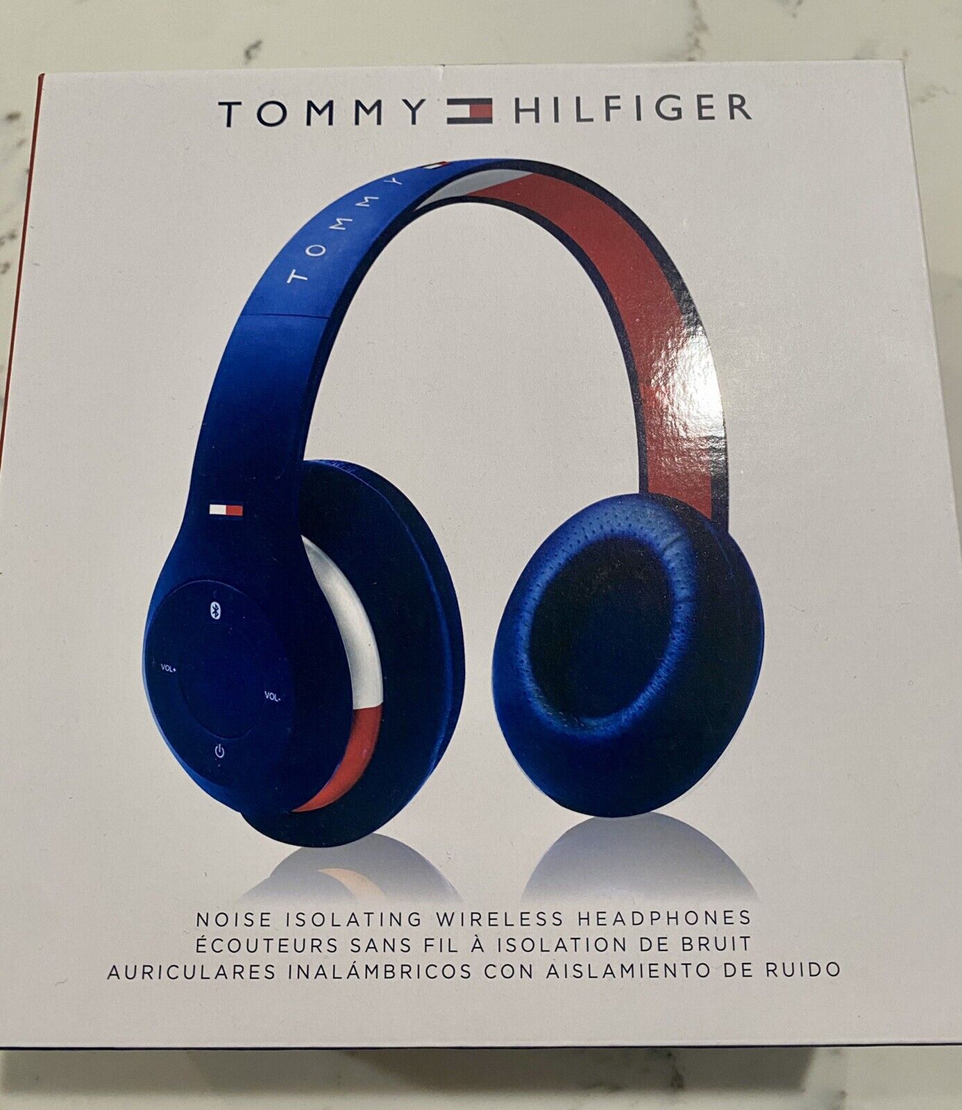 Tommy Hilfiger Wireless Bluetooth 5.0 Headphones Noise Isolating