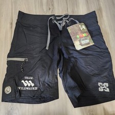 Immersion Research Guide Black Paddle Board Kayak Shorts Drawstring Women Sz 8