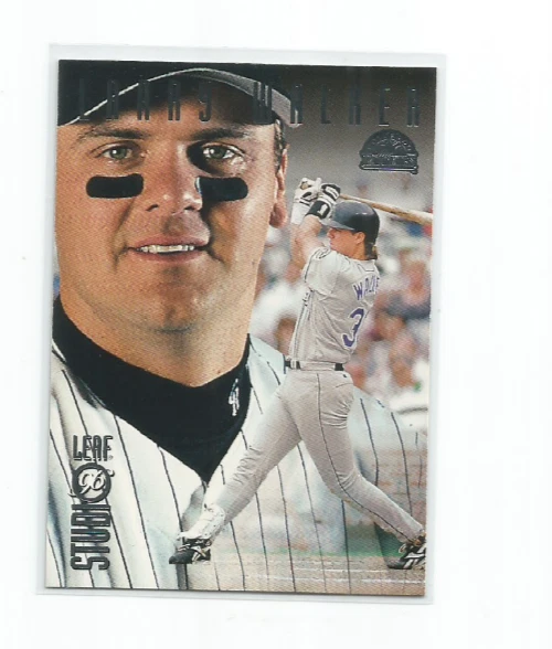 LARRY WALKER (Colorado Rockies) 1996 LEAF STUDIO CARD #78 - Image 2 of 2